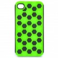 Caso capa protetora para iPhone 4 - preto + verde