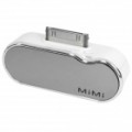 Portátil Mini emergência 1200mAh bateria Pack para iPhone/iPod - prata + branco