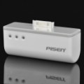 Pisen 2500mAh recarregáveis externo bateria para iPhone/iPod - branco Marfim