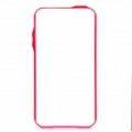Pisen protetor Bumper quadro caixa do PC para iPhone 4 - róseo