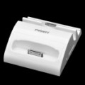 Pisen 2-em-1 USB carregador Dock para Apple iPad / iPhone - branco (comprimento de 70 cm-cabo)