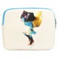 Cromática The Smurfs Smurfette padrão duplo com zíper protetora Soft Pouch Bag para iPad / iPad 2