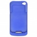 1500MAh recarregáveis externo bateria Back Case para iPhone 4 - azul