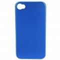 Elegante alumínio volta caso protetor para iPhone 4S - azul