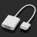 iPad 30 pinosos conector de Dock para VGA fêmea adaptador cabo - branco (20 cm)