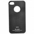 Ultra alumínio liga de volta caso protetor para iPhone 4 / 4S - Black