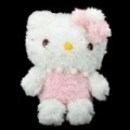 Bonito caso de boneca pelúcia protetor para iPhone 4 / 4S - rosa + branco