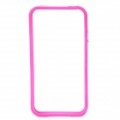 Frame de pára-choques Silicone protetora para iPhone 4S - Deep Pink