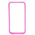 Frame de pára-choques Silicone protetora para iPhone 4S - Deep Pink