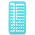 Ábaco estilo protetora Silicone Case para iPhone 4 / 4S - Blue