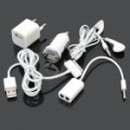 5-em-1 Kit de carregador para iPhone 3GS / 4G / 4S