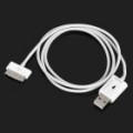 USB macho para Apple 30 pinosos dados / cabo carregador para iPad / iPhone 4 / 4S - branca (80 cm)