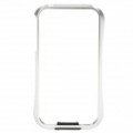 Protetora aeronaves Grade alumínio Bumper quadro caso Anti-Dust Dock Plug para iPhone 4/4S - prata