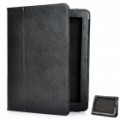 Protetor PU couro Case para o novo iPad - preto