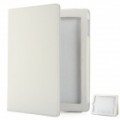 Protetor PU couro Case para o novo iPad - branco