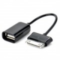 Apple 30 pinosos macho para fêmea cabo adaptador de USB - preto (9 cm)