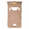 Ultra aço inoxidável Top Flip-aberto caso protetor c / protetor de tela para iPhone 4 / 4S - dourada