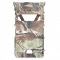 capa protetor do aço inoxidável Top Flip-aberto c / protetor de tela para iPhone 4 / 4S - Camouflage