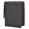 capa protetor de couro PU para iPad iPad 2 / novo - preto