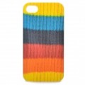 Criativo camisola estilo caixa protectora para iPhone 4 / 4S - amarelo + azul + vermelho + preto laranja