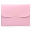 Elegante protetor PU couro Case para o novo iPad - Pink