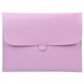 Elegante protetor PU couro Case para o novo iPad - roxo