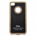 Super Slim protetora caso capa para iPhone 4/4S - dourado + preto