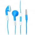 Moda 3,5 milímetros fone de ouvido estéreo com microfone para iPhone/iPad/iPod - azul (108 cm)