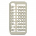 Exclusivo Abacus estilo protetora Case de Silicone para iPhone 4 / 4S - cinza