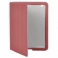 Moda inteligente cobrir caixa protectora para o novo iPad - vermelha
