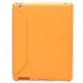 Moda inteligente cobrir caixa protectora para iPad 2 - laranja