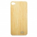 Protetor de tela frente decorativa + verdadeira madeira volta cobrir Sticker para iPhone 4/4S
