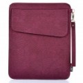 Bolsa Case de couro protecção PU para iPad 2 / The New iPad - roxo