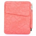 Bolsa Case de couro protecção PU para iPad 2 / The New iPad - Pink