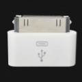 Micro 5 pinosos para adaptador de conversor de 30 pinosos de Apple para o iPhone - branco
