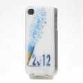 Novela luz brilhando protetora Case para iPhone 4/4S - 2012 (USB cabo incluído)