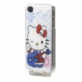 Novela luz brilhando protetora Case para iPhone 4/4S - Hello Kitty (USB cabo incluído)