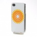 Novela luz brilhando protetora Case para iPhone 4/4S - Sun Flower (USB cabo incluído)