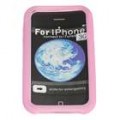 Aderente de silicone protetora para iPhone 3G (Pink)