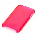 Disco rígido caso Backside protetor para iPhone 3G (Pink translúcido)