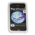 Aderente de silicone protetora para iPhone 3G (branco)