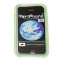 Aderente de silicone protetora para iPhone 3G (verde)
