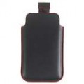 Protetora Soft Case com cinta de proteção para o iPhone 3G (preto + vermelho)