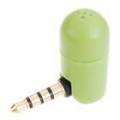 Mini gravador de voz microfone com alça para todos os iPod (verde)