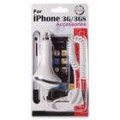 1000mA carregador de carro para o iPhone 3G/3GS - White (12V ~ 24V DC)