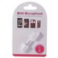 Mini microfone para o iPhone 3G/iPod Nano 4 3G/iPod Touch 2 G/iPod Classic 120 (3.5 mm Jack/branco)