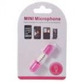 Mini microfone para o iPhone 3G/iPod Nano 4 3G/iPod Touch 2 G/iPod Classic 120 (3.5 mm Jack/Pink)