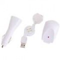 Adaptadores de carregador USB/AC/carro universal para todos os iPod/iPhone 2G/3G (US Plug/100 ~ 240V)