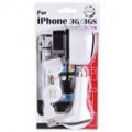 Adaptadores de carregador USB/AC/carro universal para o iPhone 3G/3GS/4 (UE Plug/100 ~ 250V)