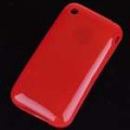 Textura protetora TPU Case para iPhone 3G/3GS (vermelho translúcido)